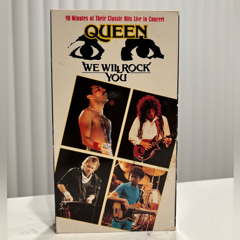 Queen We Will Rock You VHS Video Tape Freddie Mercury Live Concert Footage Film